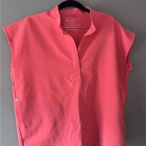 FIGS Coral Pink Rafaela top S and matching Zamora joggers M/T